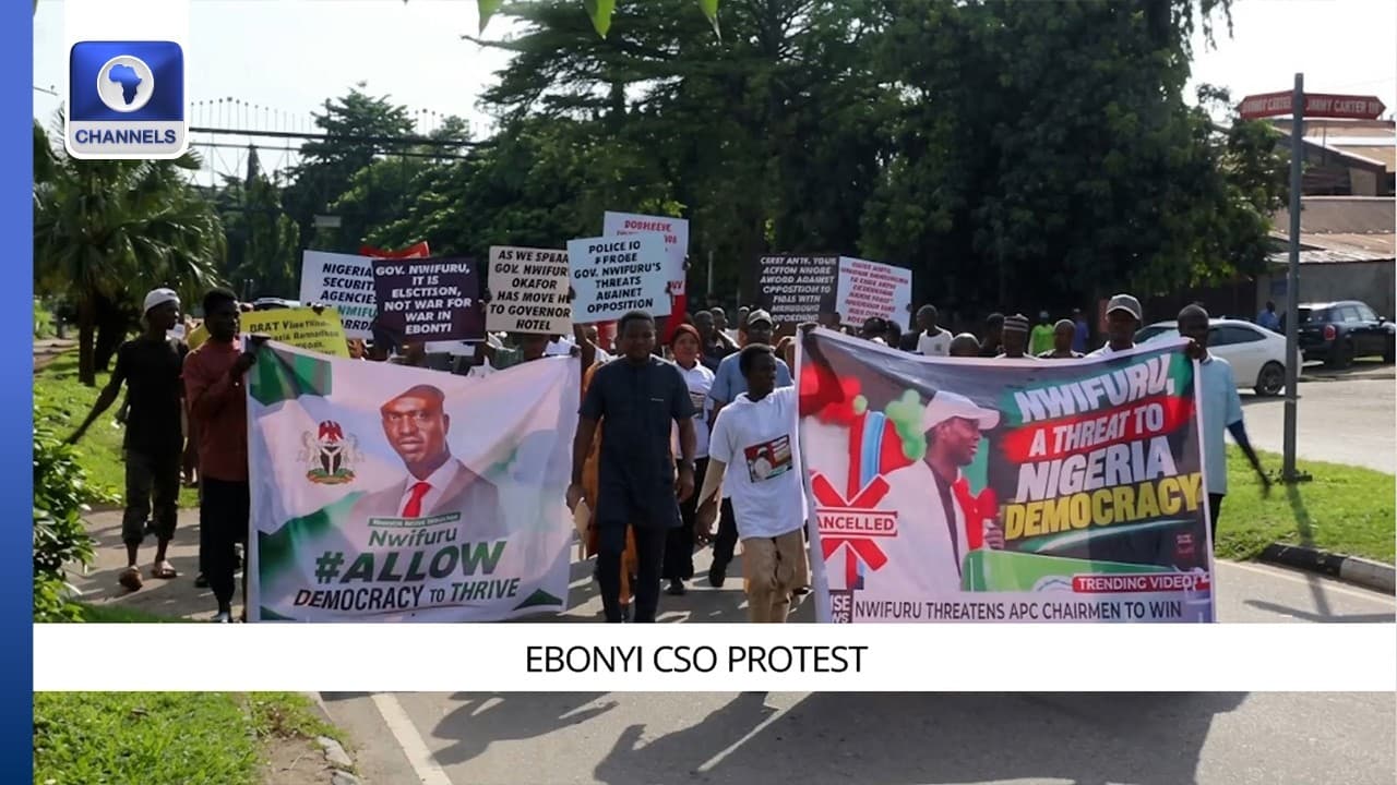 Coalition Of CSOs Protests Against Alleged Inciting Comments By Ebonyi Gov