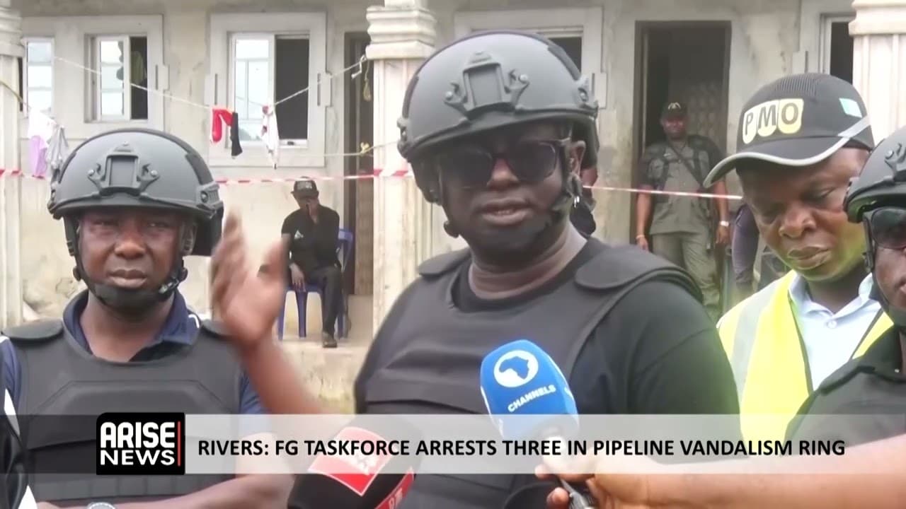 RIVERS: FG TASKFORCE ARRESTS THREE IN PIPELINE VANDALISM RING