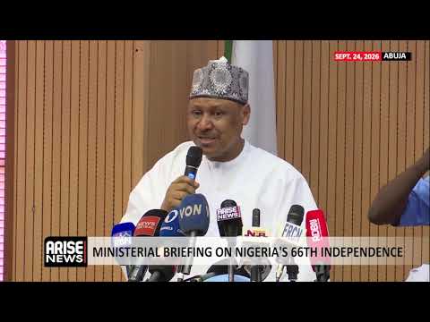 Ministerial Briefing On Nigeria’s 66th Independence