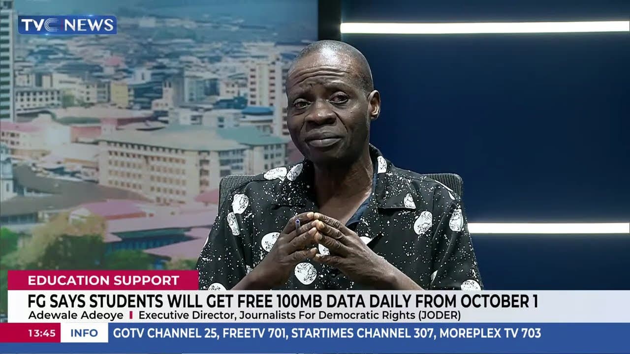 FG Says Students Will Get Free 100MB Data Daily From October 1