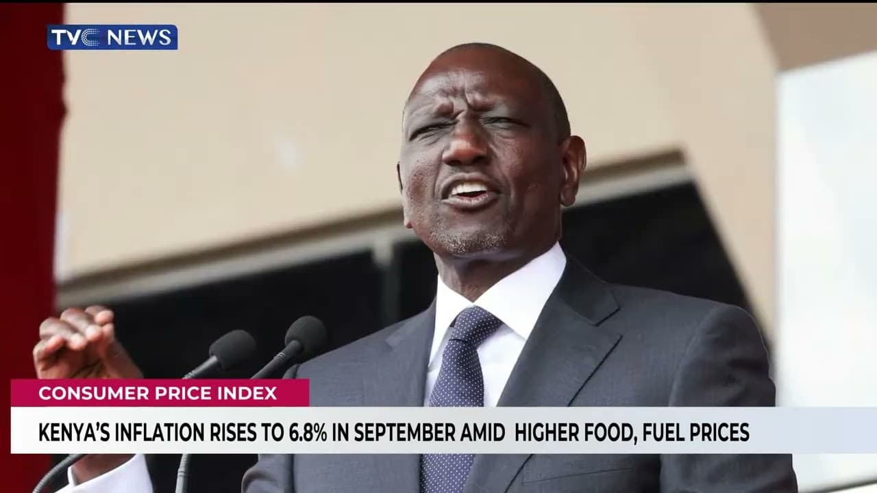 Kenya's Inflation Rises To 6.8% In September Amid Higher Food, Fuel Prices