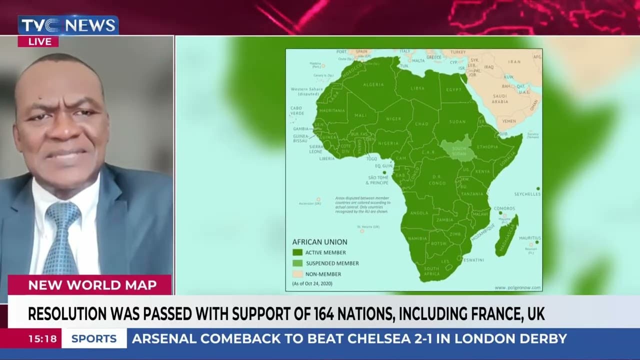 UN Adopts New World Map To Reflect Africa's Real Size