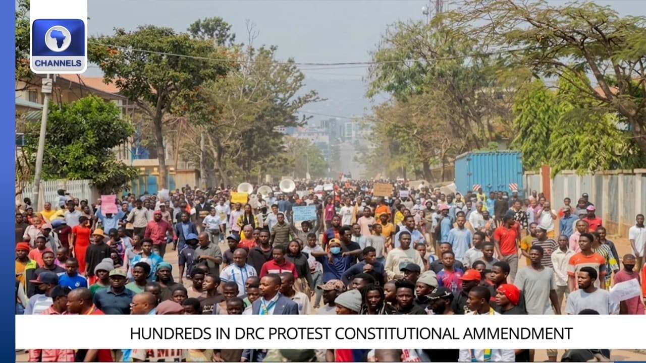Hundreds Protest Constitutional Amendment For 3rd Presidential Term In DRC