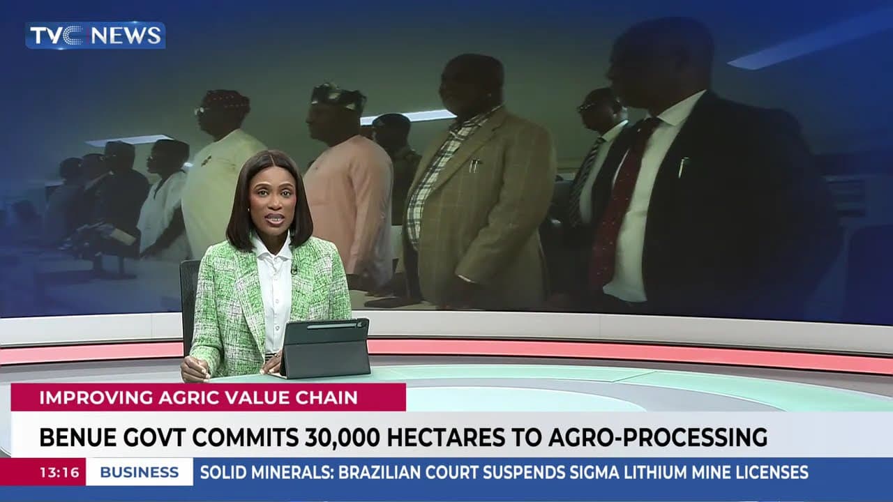 Benue Govt Commits 30,0O0 Hectares To Agro-Processing To Improve Agric Value Chain