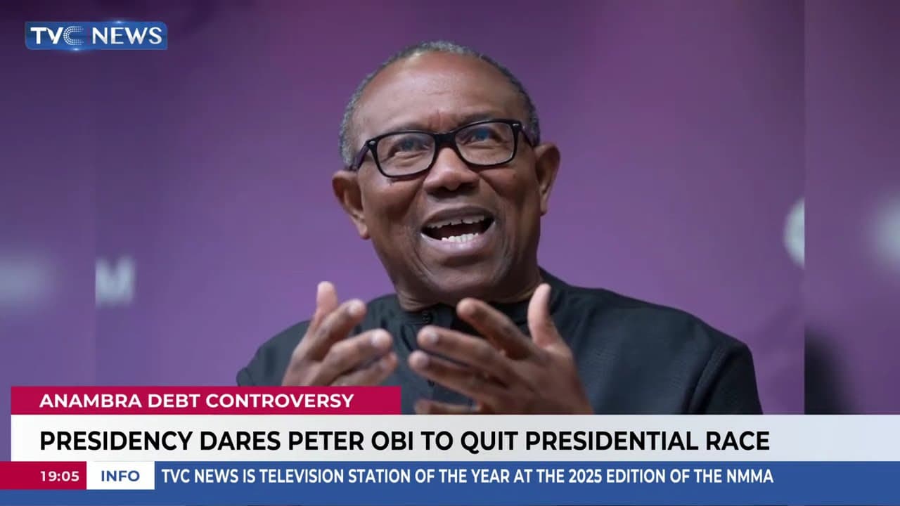 Presidency Dares Peter Obi To Quit Presidential Race Amid Anambra Debt Controversy