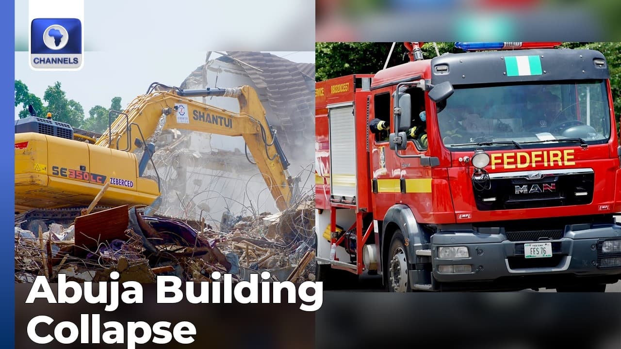 FCDA Brings Down Remains Of Collapsed Building At Abidjan Street Wuse Zone Three