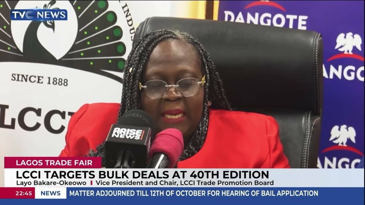 Lagos Trade Fair: LCCI Targets Bulk Deals At 40th Edition