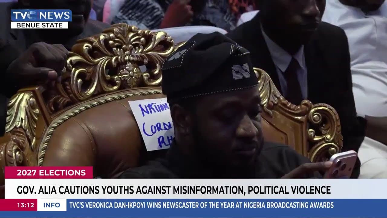 Gov Alia Cautions Youths Against Misinformation, Political Violence