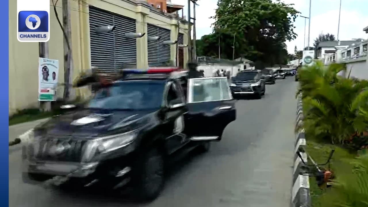 FULL VIDEO: Tinubu Heads To Dodan Barracks For Official Function After Return From Vacation