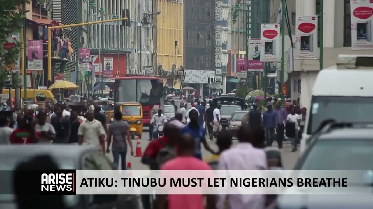 ATIKU: TINUBU MUST LET NIGERIANS BREATHE